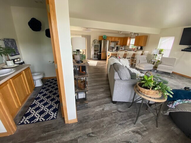 First Floor Bathroom/Living Room - 2200 Patrick Ln