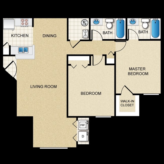 2BR/2BA - Tower Point Apartments