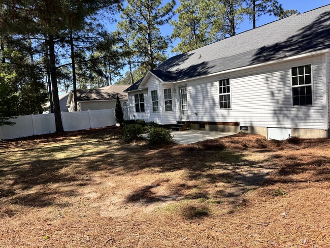 Fenced in back yard - 245 Woodgreen Dr
