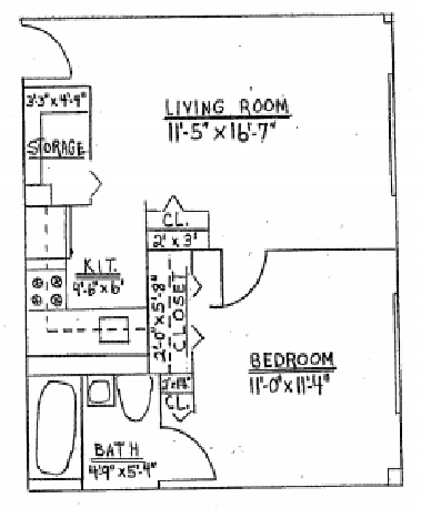 1HAB/1BA - Webster Towers