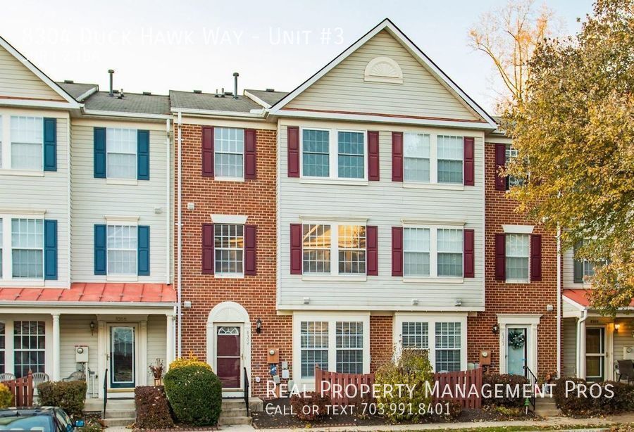 8304 Duck Hawk Way, Lorton, VA 22079 Townhome Rentals in Lorton VA