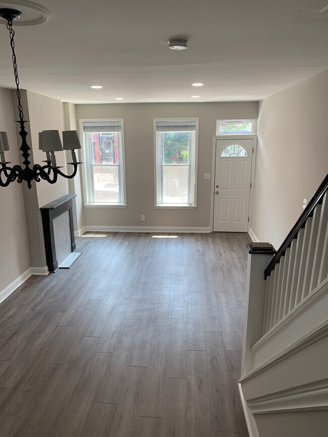 View of Living Room from Dining Room - 2445 Sharswood St