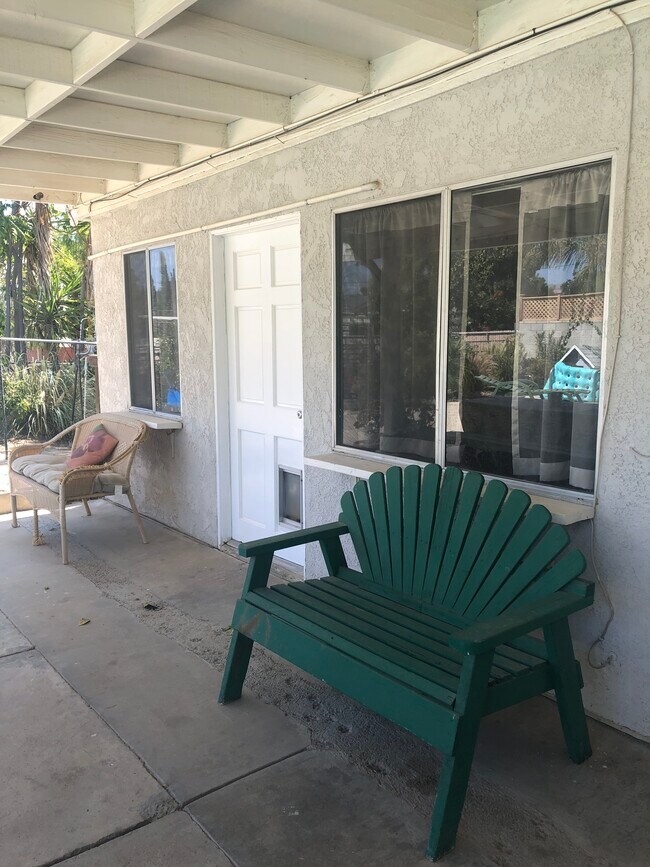 Patio entrance - 10450 Independence Ave