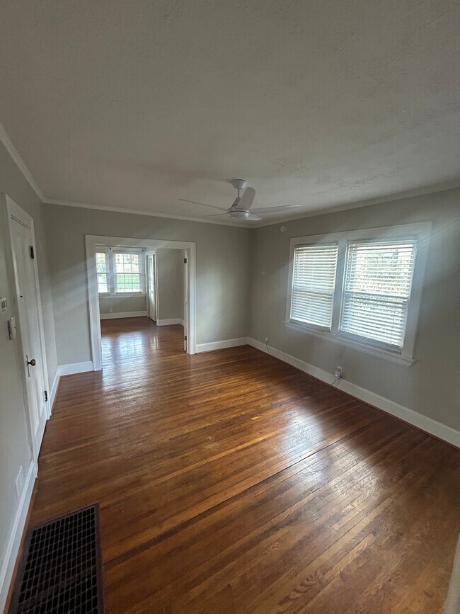 Open Living Room with Great Natural Lighting & Beautiful Hardwood Flooring - 4524 Orkney Ave