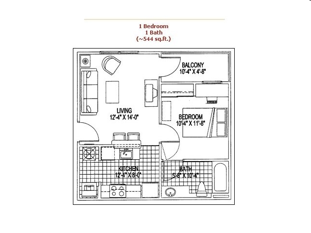 1BR/1BA - University Pointe