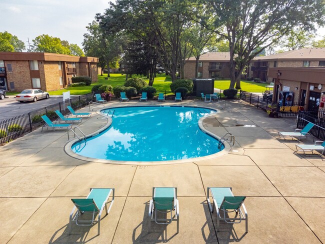 Heated Pool and Sundeck at Westwood Village Apartments in Westland, MI - Westwood Village Apartments
