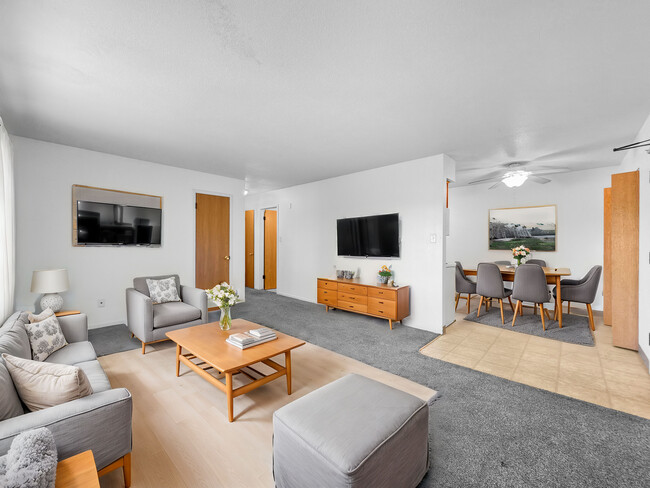 Living Room - Elm Village Apartments