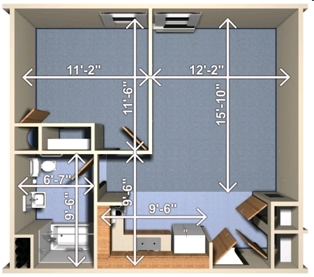 1BR/1BA - Highview Unity Apartments