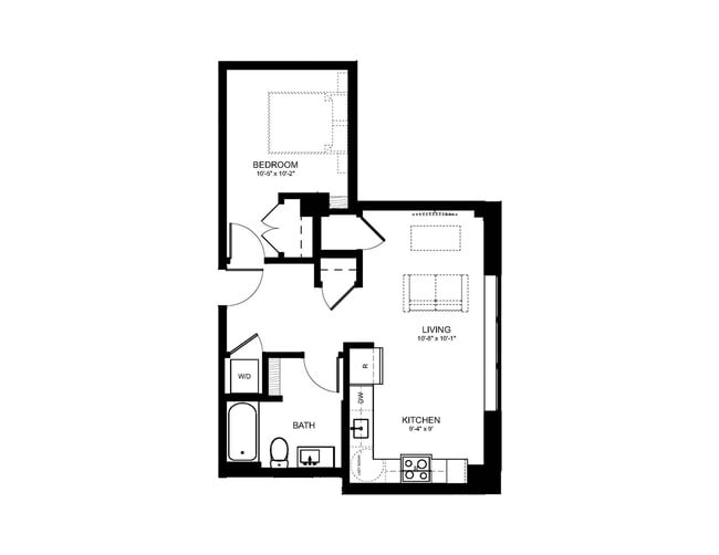 Explore the smart design of this contemporary apartment, tailored for modern living. - The Loop at Midtown