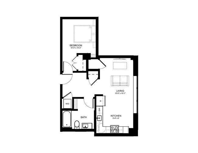 Explore the smart design of this contemporary apartment, tailored for modern living. - The Loop at Midtown