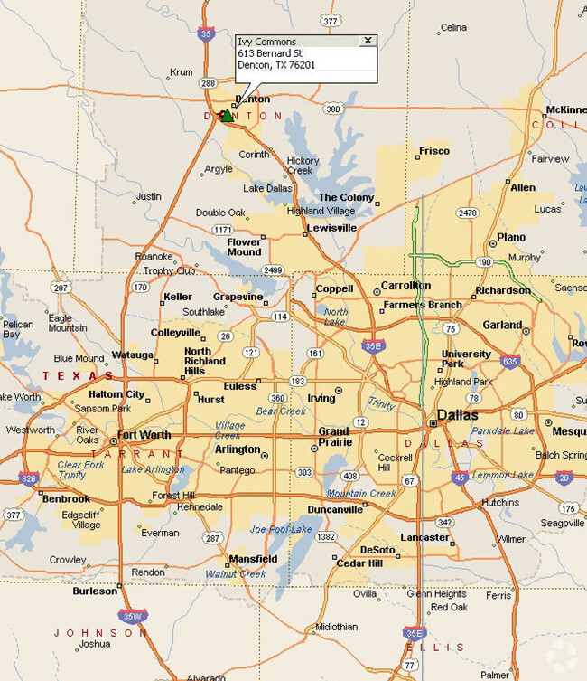 Mapa del Locational - Ivy Commons