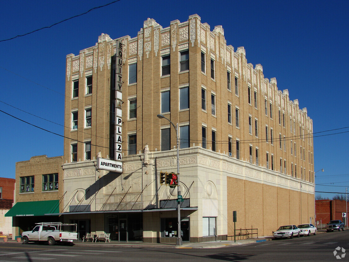 View from the west - Equity Plaza Apartments