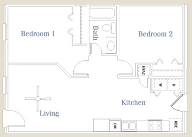 2HAB/1BA - Hampton Village