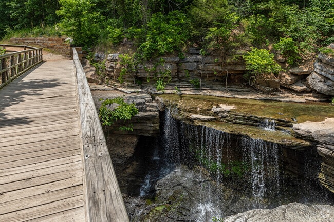 Many residents enjoy the view at Pinion Creek Falls in Bella Vista.