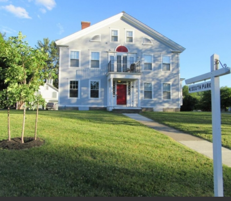 Front entrance to historic home - 4 S Park St