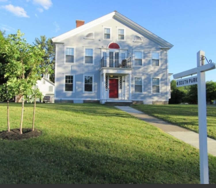 Front entrance to historic home - 4 S Park St (Lebanon, NH)