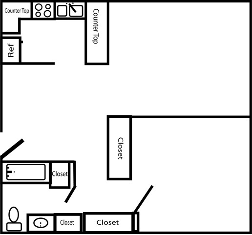 1HAB/1BA - Riverview Manor