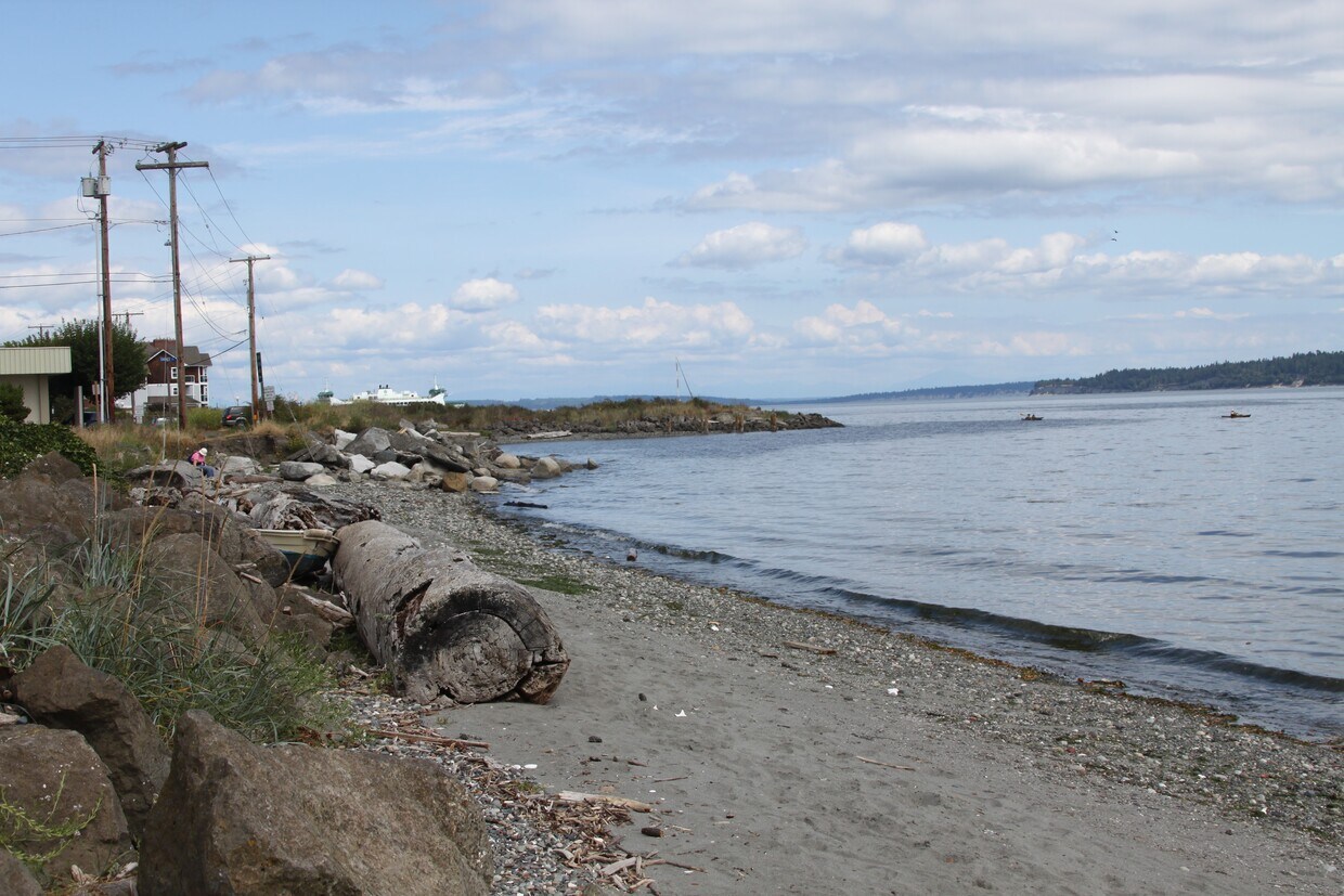 Beach in front of building - 2137 Washington St