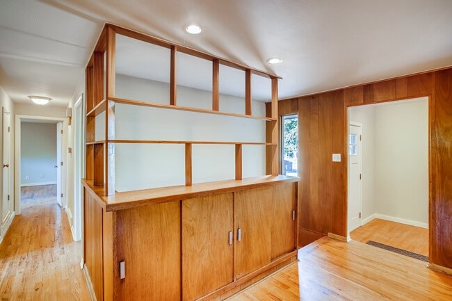 Original cool mid-modern woodwork - 3411 S Dayton St