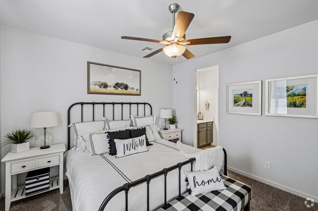 Good Vibrations - 2BR, 3BA - 1,300SF - Primary Bedroom - Mulberry Farms