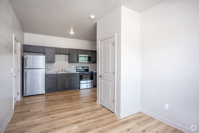 1BR, 1BA - 490SF - Living Room - Platform Americus