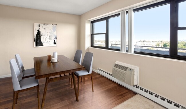 Your dining area is a cozy and inviting space designed for casual meals and special gatherings - Vista Apartment Homes