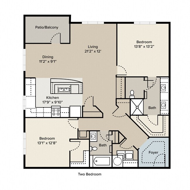Plano de planta - Tortuga Bayside
