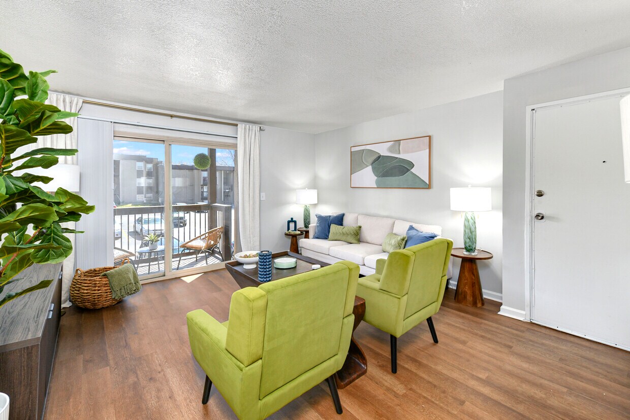 Sala de estar - Legend Oaks Apartments