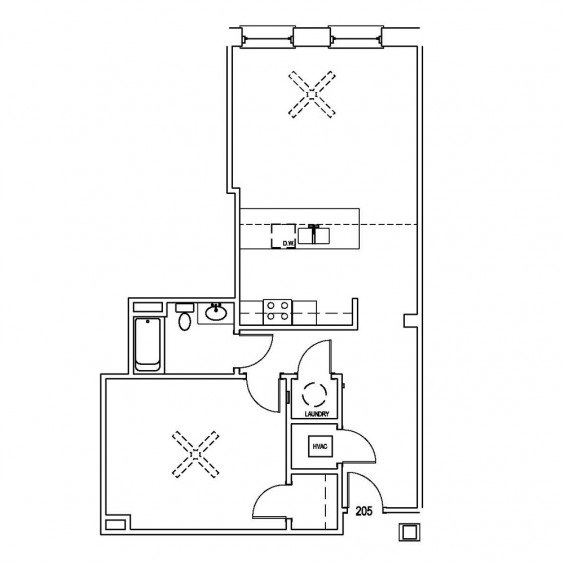 1BR/1BA - The Residences at the JB Whites Building