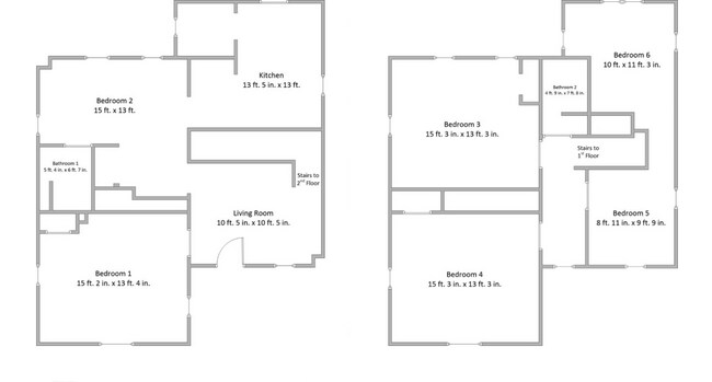 Floor Plan for the first and second floor - 217 Richwood Ave