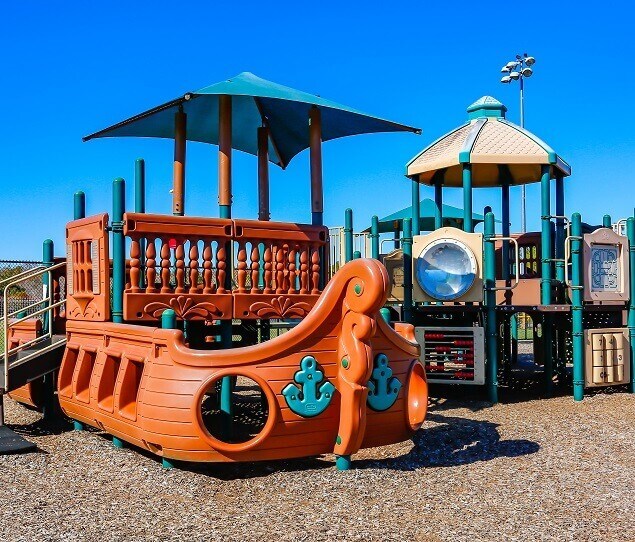 The tot lot at Bear Creek Recreation Complex