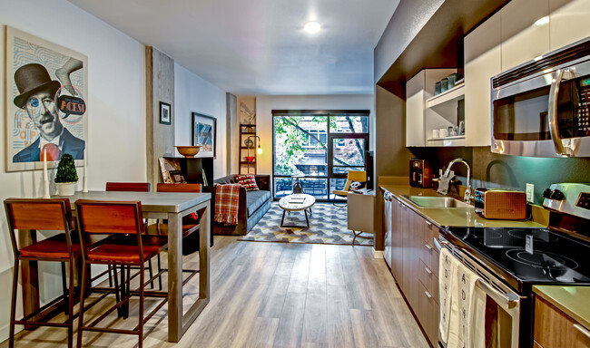 Kitchen and Dining Room - AVA Capitol Hill