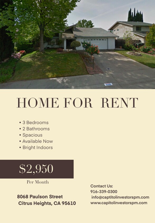 Primary Photo - Home for Rent – Citrus Heights, CA 95610