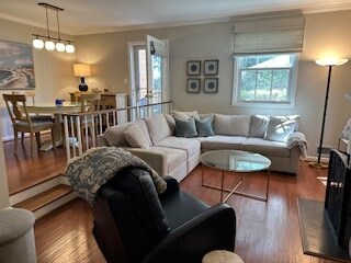 Living Room w fireplace and south facing views - 941 N Pitt St
