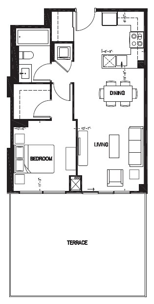 1HAB/1BA - Market Wharf
