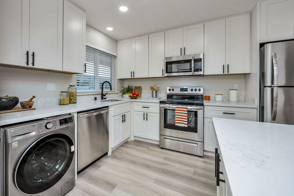 Kitchen Area With Wooden Flooring - The Meridian