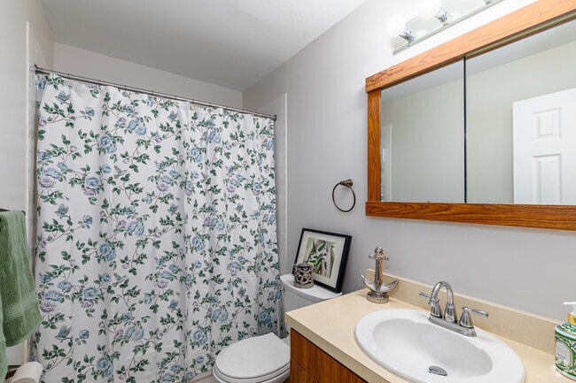 2 habitaciones, 1 baño (830 pies cuadrados) - Baño - Newport Apartments