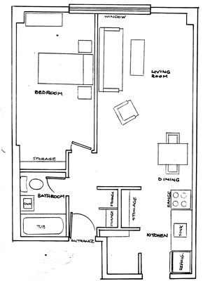 1BR/1BA - Wade Apartments