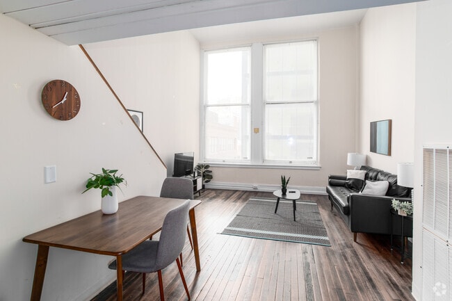 1BR, 1BA - 841SF - Loft - Living Area - The Cosmopolitan Apartments