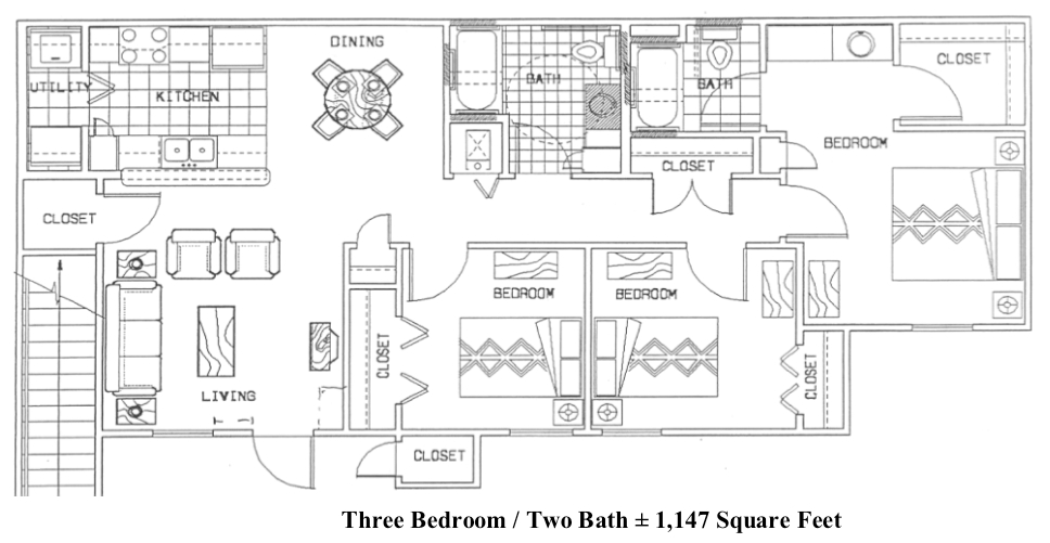 3BR/2BA - Wildwood Trails Apartments