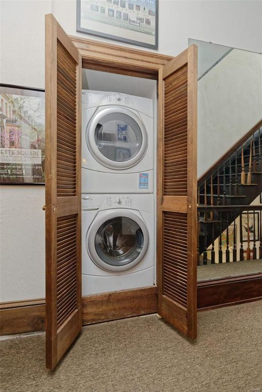 Laundry area down one flight of stairs (owner has occasional access too) - 1525 Missouri Ave