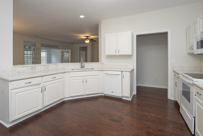 Kitchen overlooks the family room - 145 Historic Dr