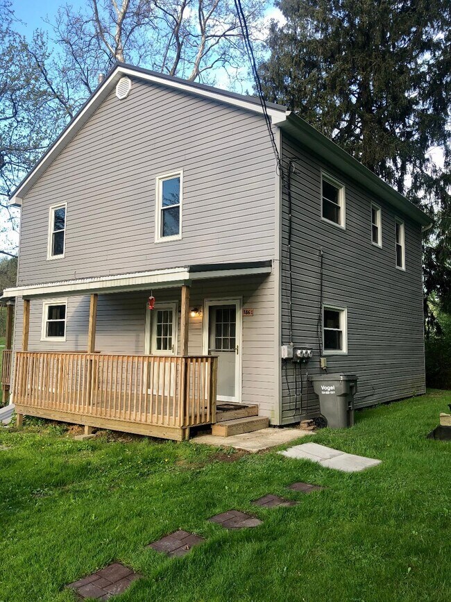 Shared entrance with downstairs apartment - shared porch - 386 Freeport Rd