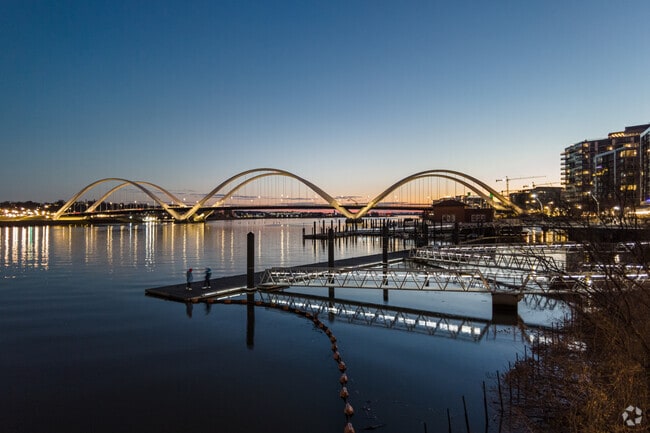 The Frederick Douglass Memorial Bridge allows Navy Yard residents to cross the Anacostia River.