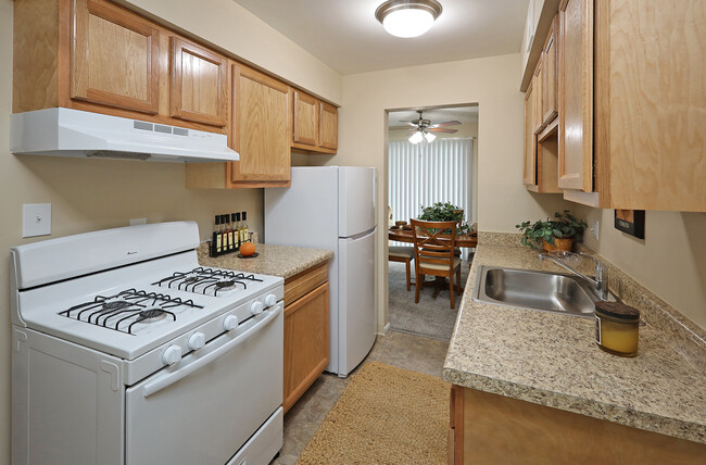 Two Bedroom Model - Kitchen. - Willoughby Hills Towers