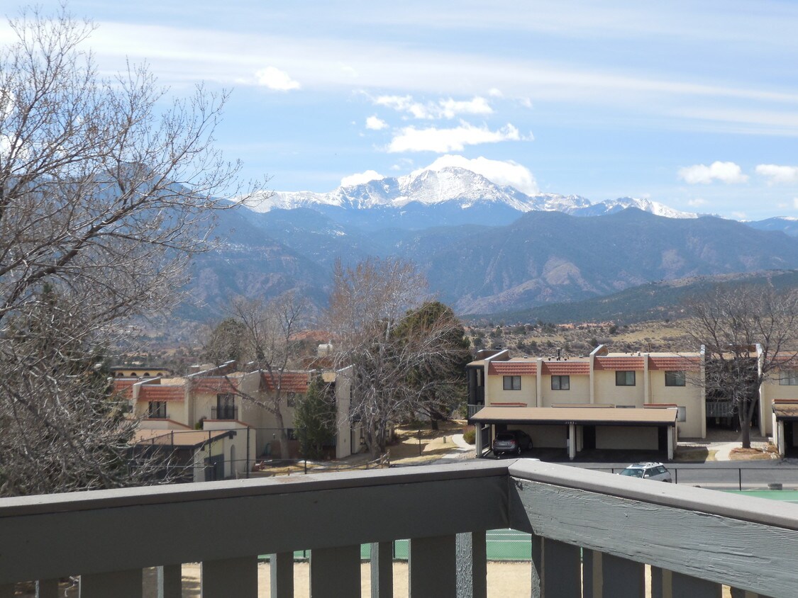 View of Pikes Peak from deck - 1130 Fontmore Rd