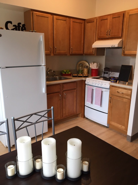 Efficiency Apartment Kitchen - Tabco Towers Senior Housing