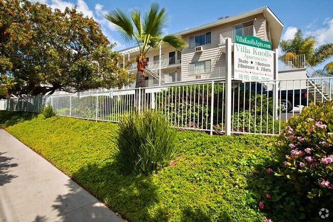 Gated community at Villa Knolls in La Mesa, California. - Villa Knolls Apartments