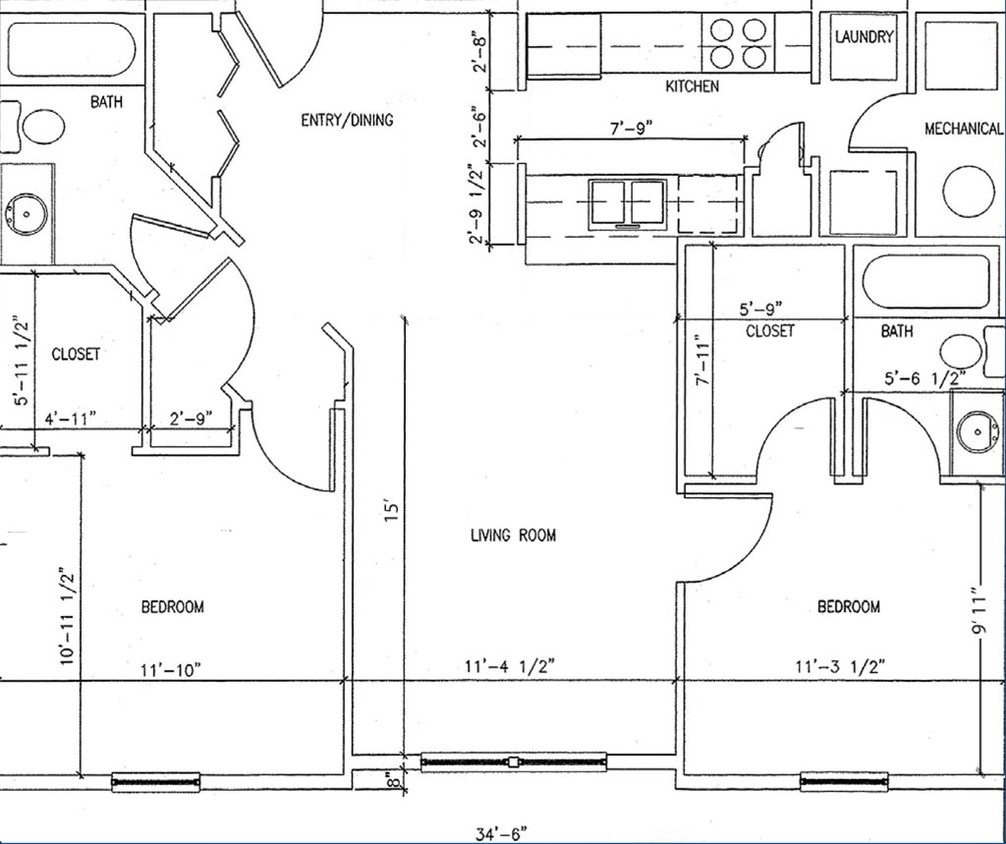 2HAB/2BA - Heritage Place II Apartments