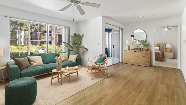 Living Room with Hard Surface Flooring - Mill Creek